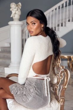 Layla Metallic Ruffle Mini Skirt -Astr The Label Shop 21 11 04 LOOK 16 0042