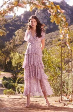 Tayla Floral Tiered Midi Dress 13 Tayla Floral Tiered Midi Dress -Astr The Label Shop 23 01 19 ASTR WEDDING40811