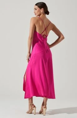 Gaia Midi Dress -Astr The Label Shop ACDR100133S BRIGHTFUCHSIA 4 c7a19fae 8da9 44be 8301 688c3d7ce4ba