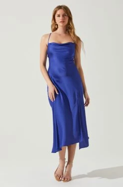 Gaia Midi Dress -Astr The Label Shop ACDR100133S INDIGO 2
