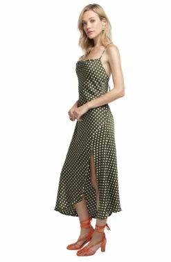 Cowl Strappy Dress 16 Cowl Strappy Dress -Astr The Label Shop ACDR100133 GREEN DOT 02