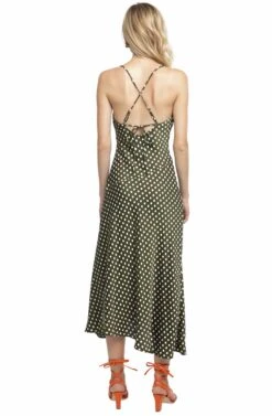 Cowl Strappy Dress 17 Cowl Strappy Dress -Astr The Label Shop ACDR100133 GREEN DOT 03