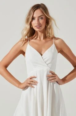 Ambrosia Midi Dress -Astr The Label Shop ACDR100490 WHITE 0392