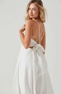 Ambrosia Midi Dress -Astr The Label Shop ACDR100490 WHITE 0402
