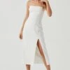 Brayden Strappy Back Midi Dress -Astr The Label Shop ACDR101175 WHITE 0901 bc017025 5107 4581 9a28 2e952c06a95a