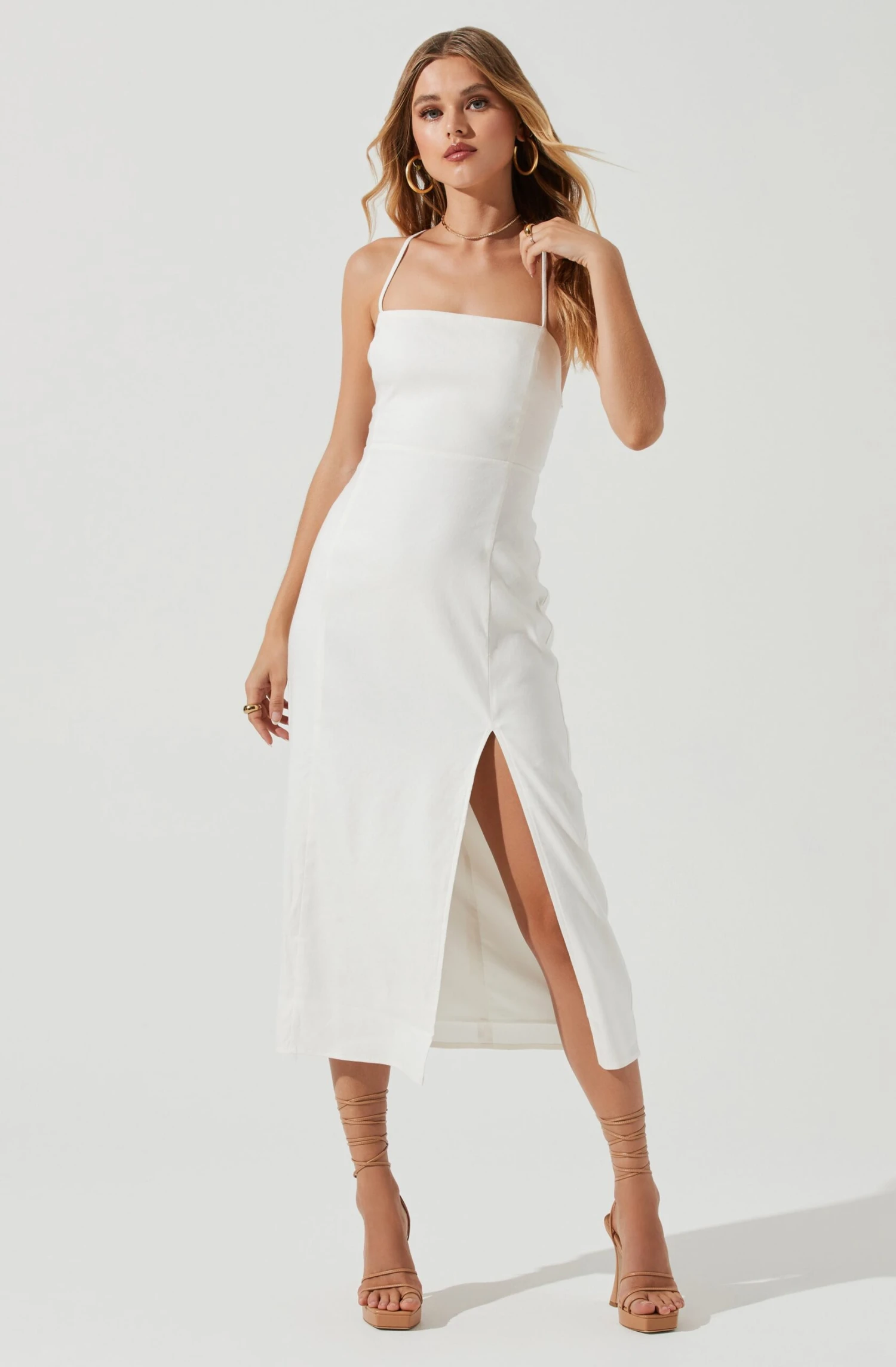 Brayden Strappy Back Midi Dress 3 Brayden Strappy Back Midi Dress