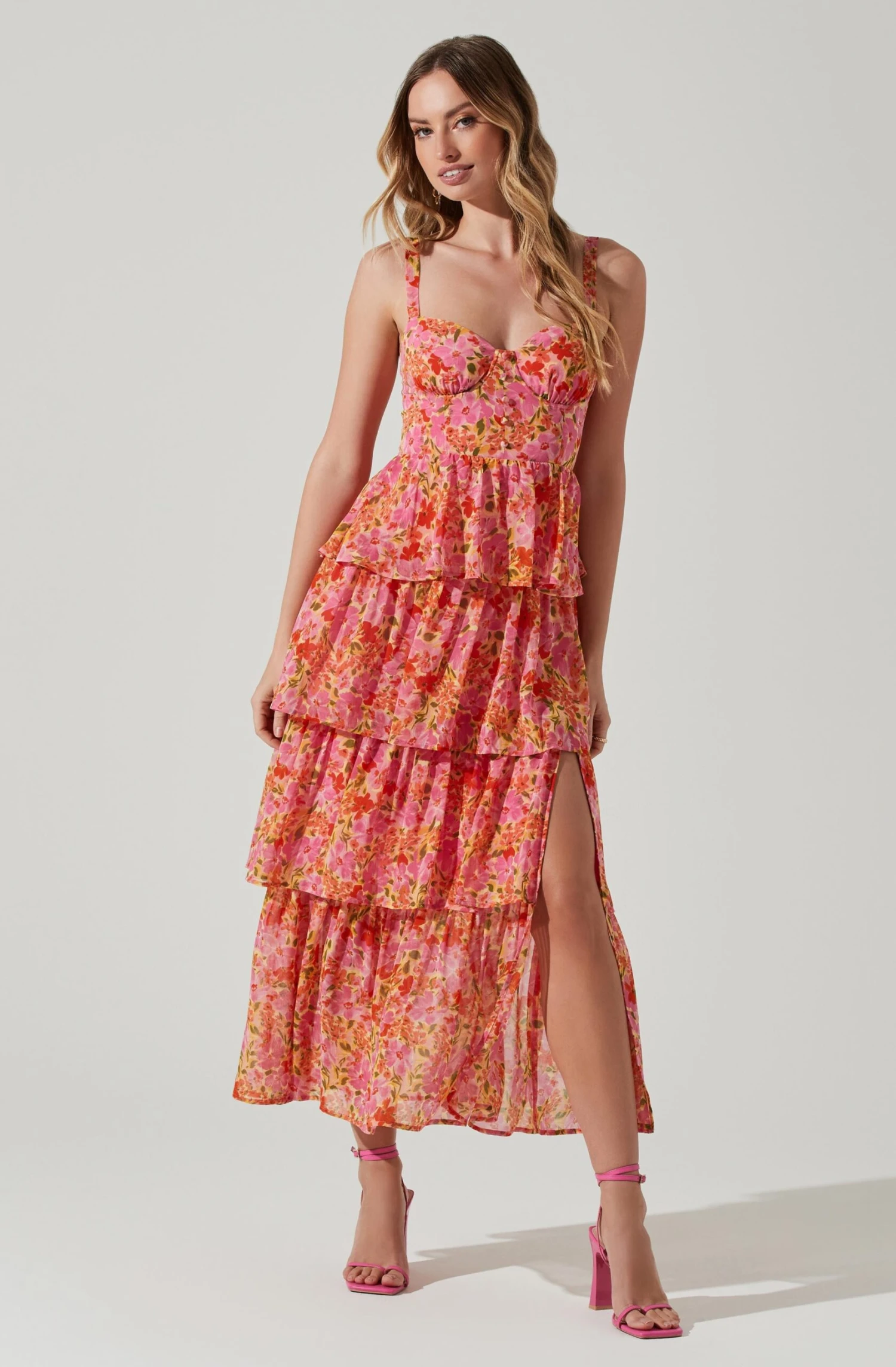 Midsummer Floral Tiered Maxi Dress 3 Midsummer Floral Tiered Maxi Dress