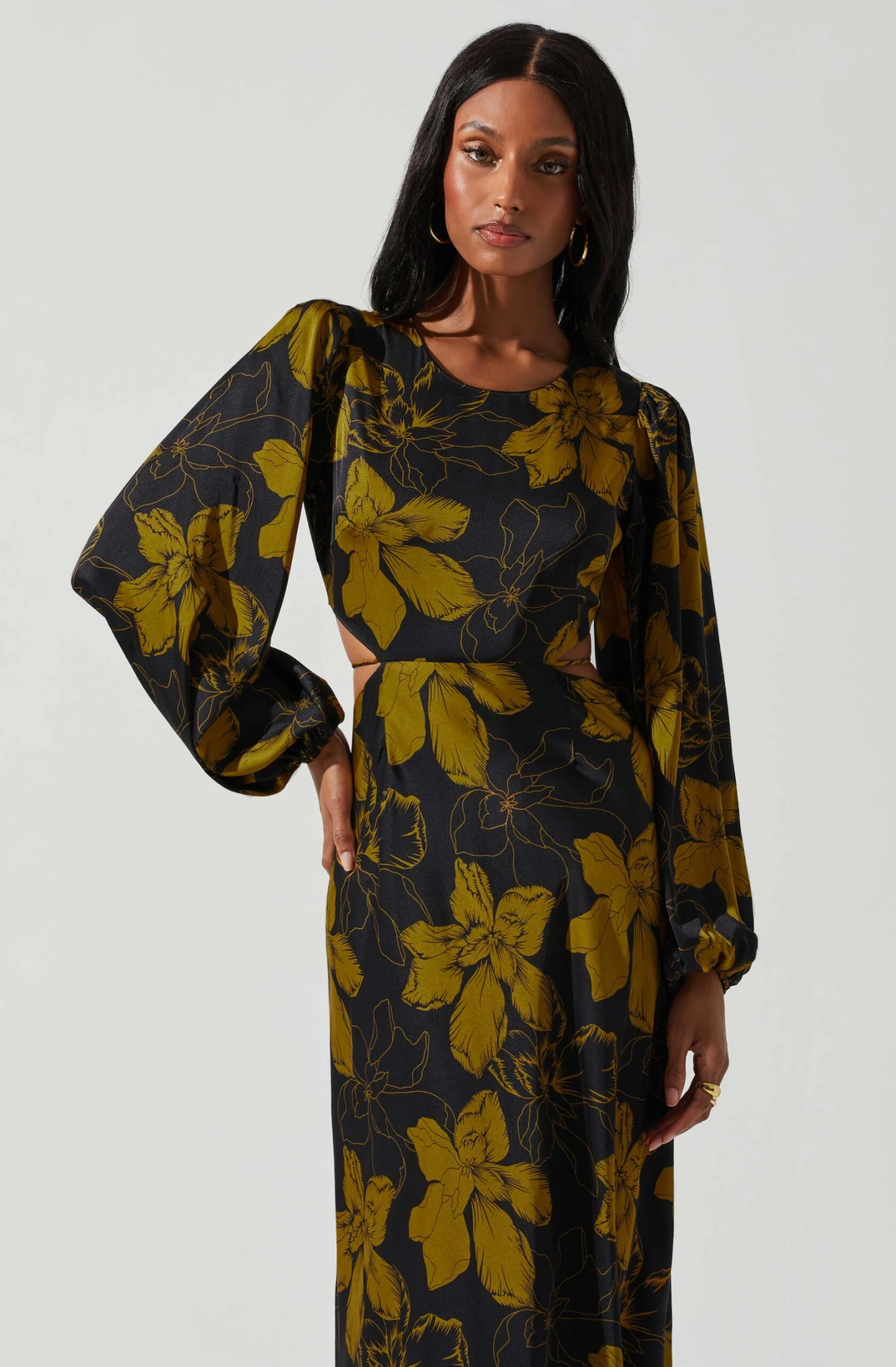 Quinn Floral Cutout Midi Dress 6 Quinn Floral Cutout Midi Dress - Image 4