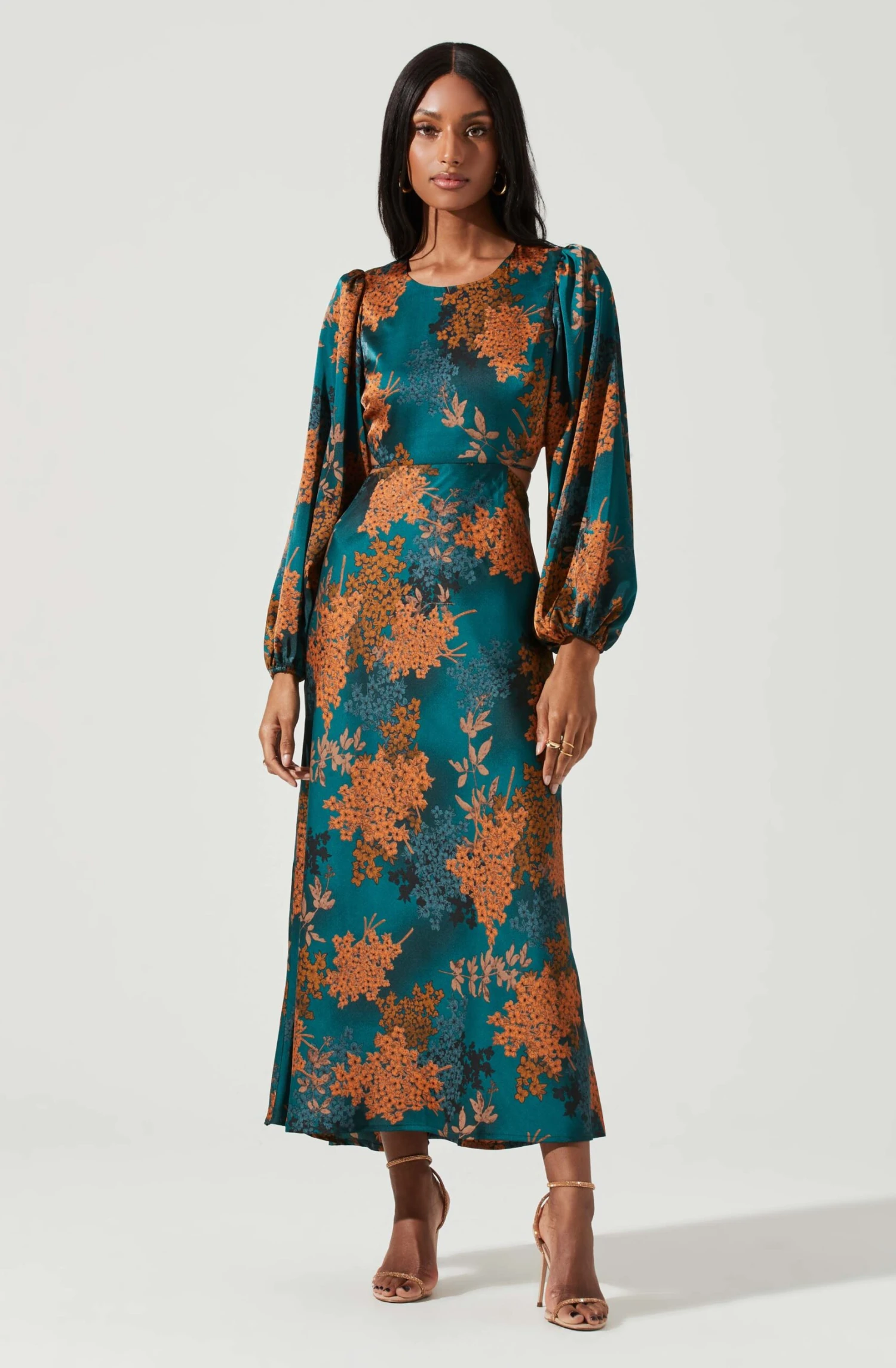 Quinn Floral Cutout Midi Dress 9 Quinn Floral Cutout Midi Dress - Image 7