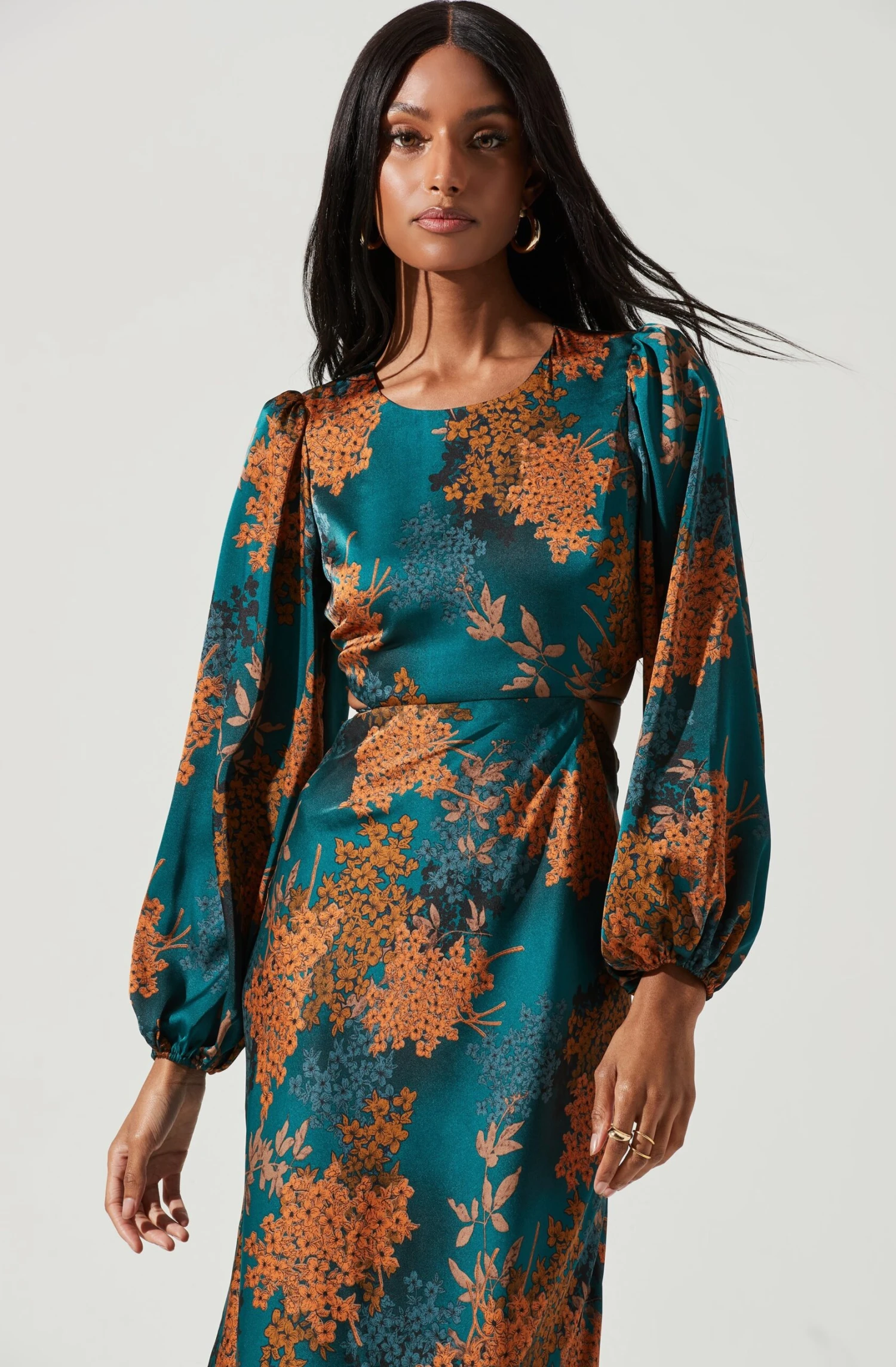 Quinn Floral Cutout Midi Dress 10 Quinn Floral Cutout Midi Dress - Image 8