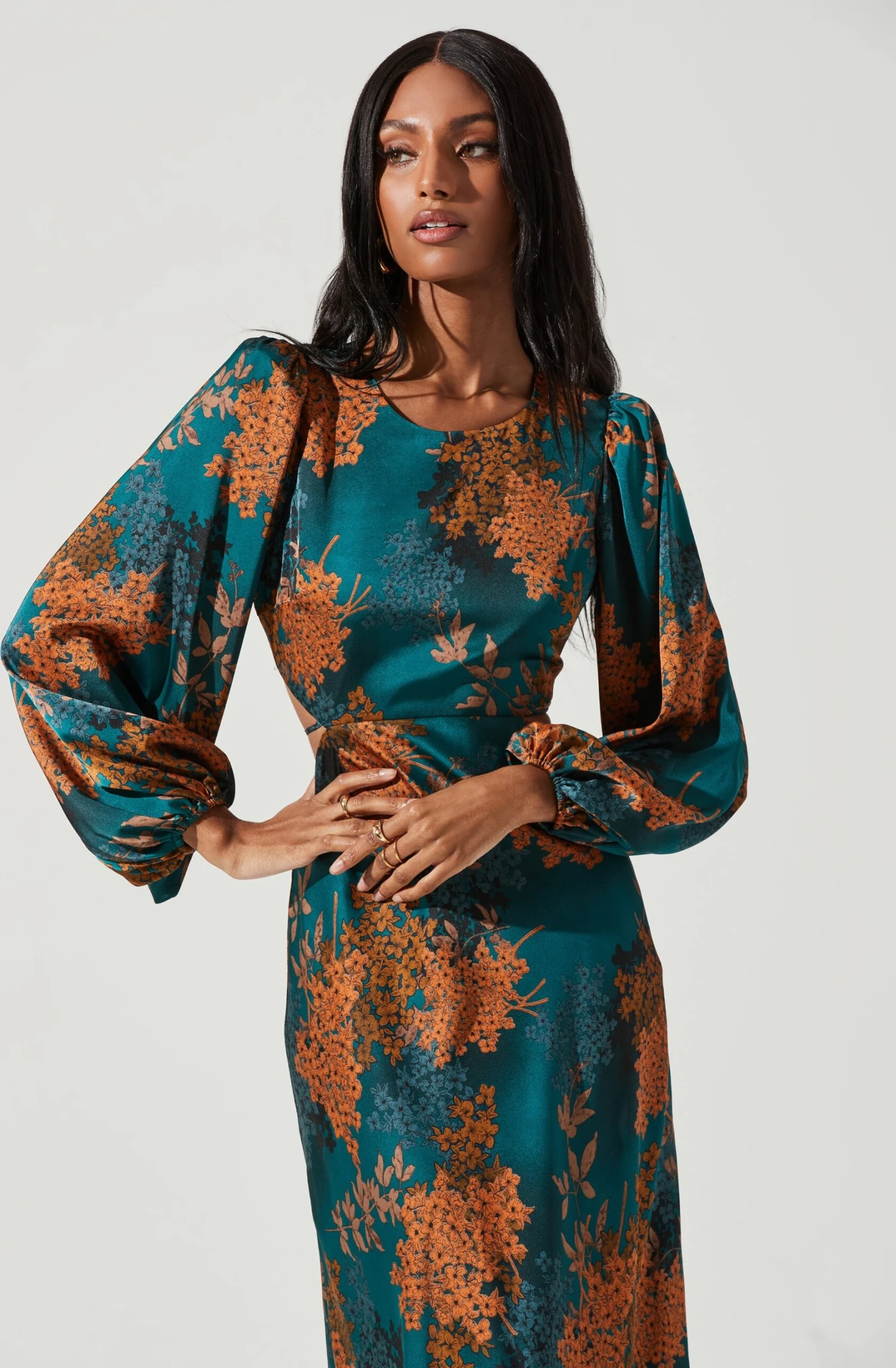 Quinn Floral Cutout Midi Dress 12 Quinn Floral Cutout Midi Dress - Image 10