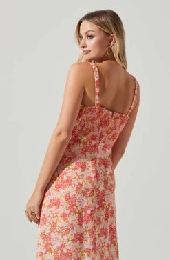 Elsie Floral Midi Dress 16 Elsie Floral Midi Dress -Astr The Label Shop ACDR101374 ORANGEFLORAL 4 263c0f61 7852 49d9 a859 d175fd6b676c