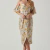 Zurina Floral Off Shoulder Midi Dress 1 Zurina Floral Off Shoulder Midi Dress -Astr The Label Shop ACDR101549 BLUEAPRICOTFLORAL 2 980469fe 403b 40eb aa69 7ec0ba6fa688
