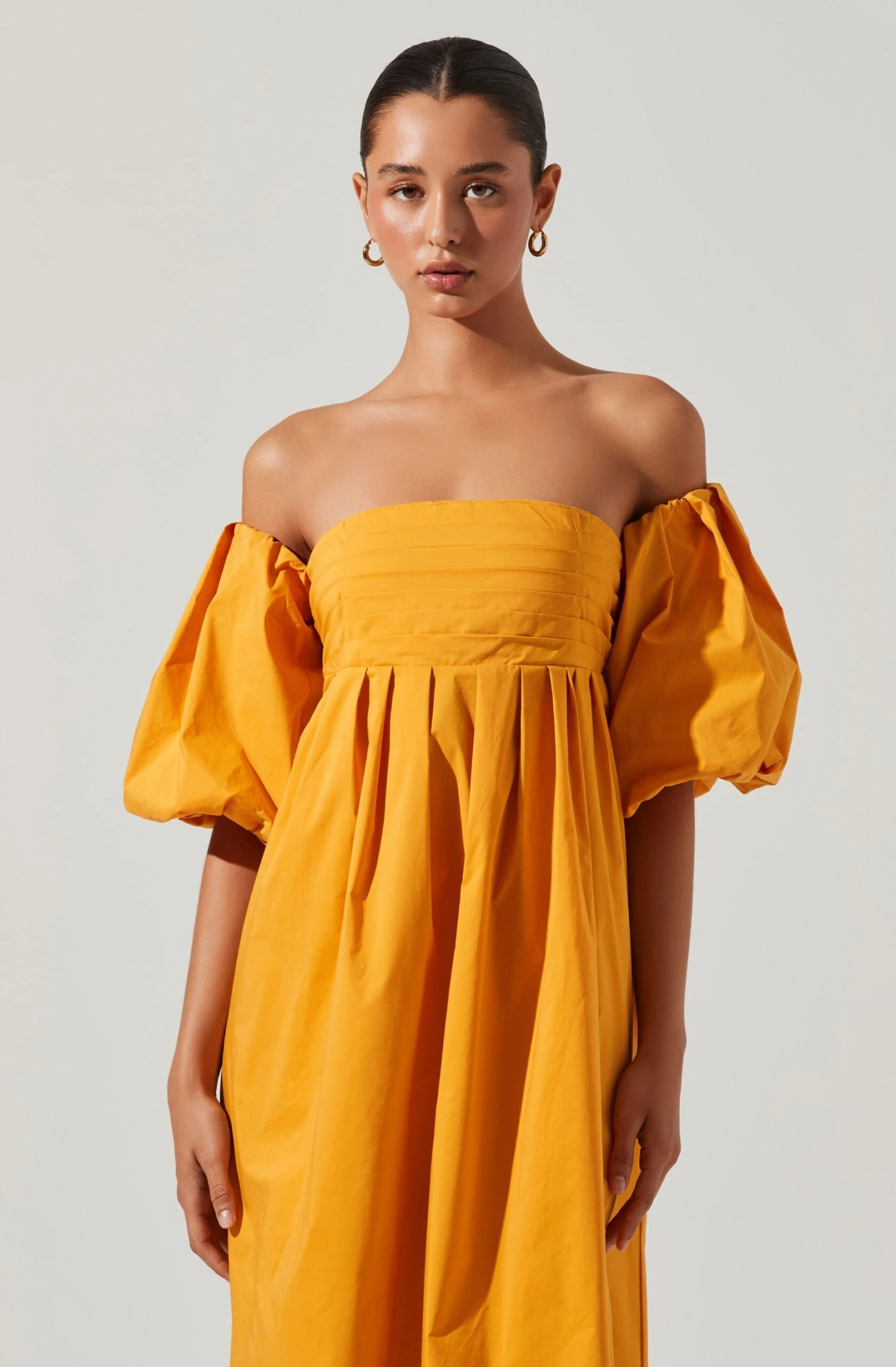 Carlin Off Shoulder Puff Sleeve Midi Dress 6 Carlin Off Shoulder Puff Sleeve Midi Dress - Image 4