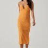 Signy Textured Midi Dress 1 Signy Textured Midi Dress -Astr The Label Shop ACDR101570L TANGERINE 1