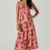 Josiane Floral Sweetheart Midi Dress 1 Josiane Floral Sweetheart Midi Dress -Astr The Label Shop ACDR101574 REDFLORAL 1