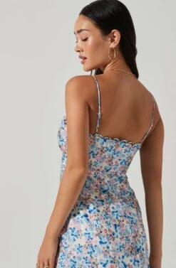Florentina Floral Midi Dress -Astr The Label Shop ACDR101584 BLUEPINKFLORAL 4