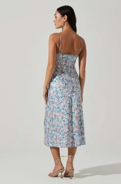 Florentina Floral Midi Dress -Astr The Label Shop ACDR101584 BLUEPINKFLORAL 5