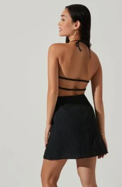 Laylin Halter Cutout Mini Dress 18 Laylin Halter Cutout Mini Dress -Astr The Label Shop ACDR101590S BLACK 4