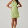 Laylin Halter Cutout Mini Dress -Astr The Label Shop ACDR101590S LIGHTGREEN 1