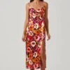 Chelsi Floral Satin Midi Dress 2 Chelsi Floral Satin Midi Dress -Astr The Label Shop ACDR101707 REDFLORAL 1