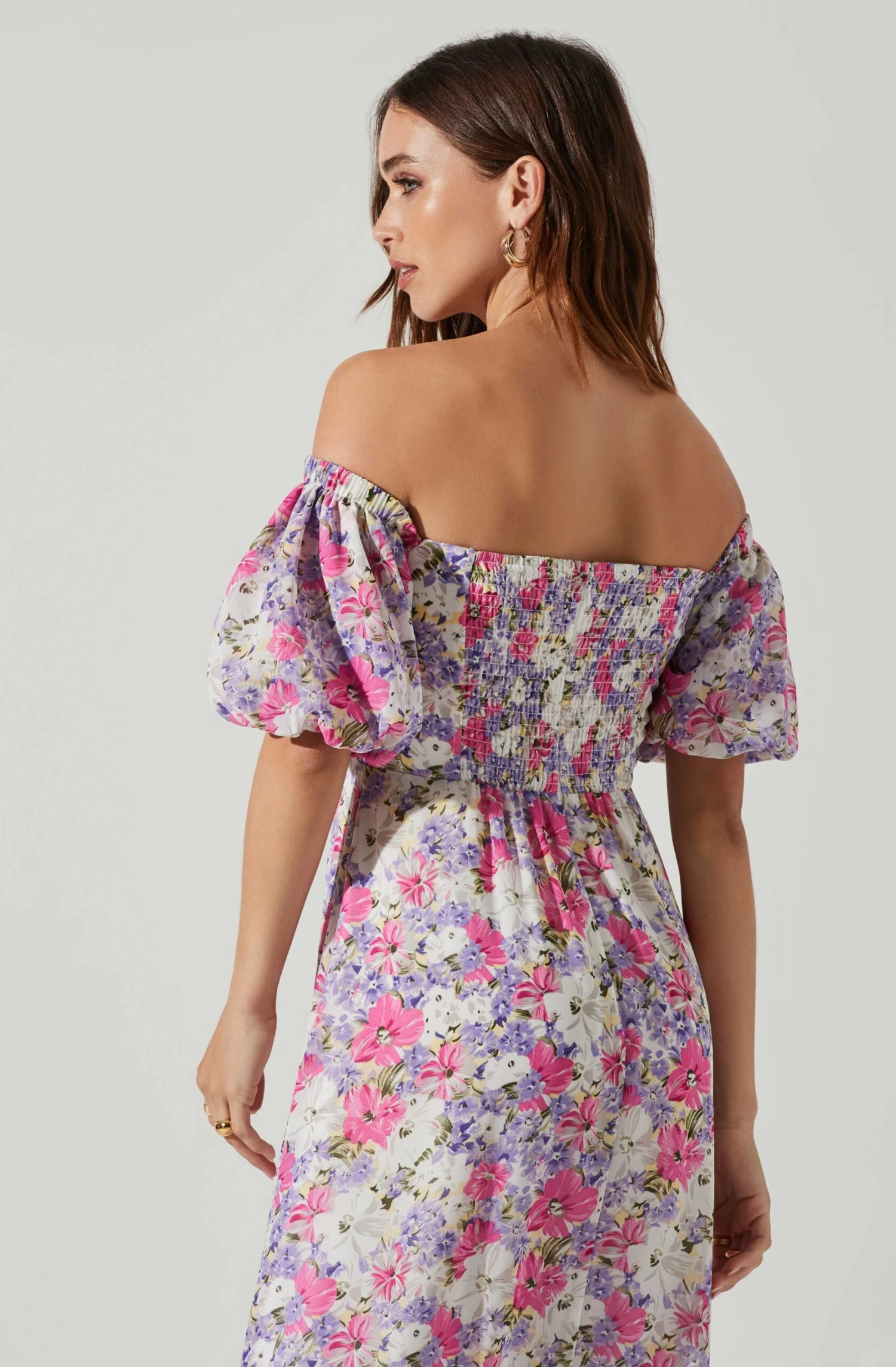 Valora Off Shoulder Floral Maxi Dress 5 Valora Off Shoulder Floral Maxi Dress - Image 3