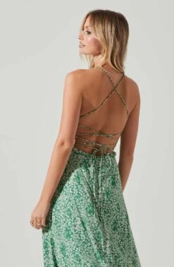 Amalea Floral Midi Dress 12 Amalea Floral Midi Dress -Astr The Label Shop ACDR101815 GREENFLORAL 5