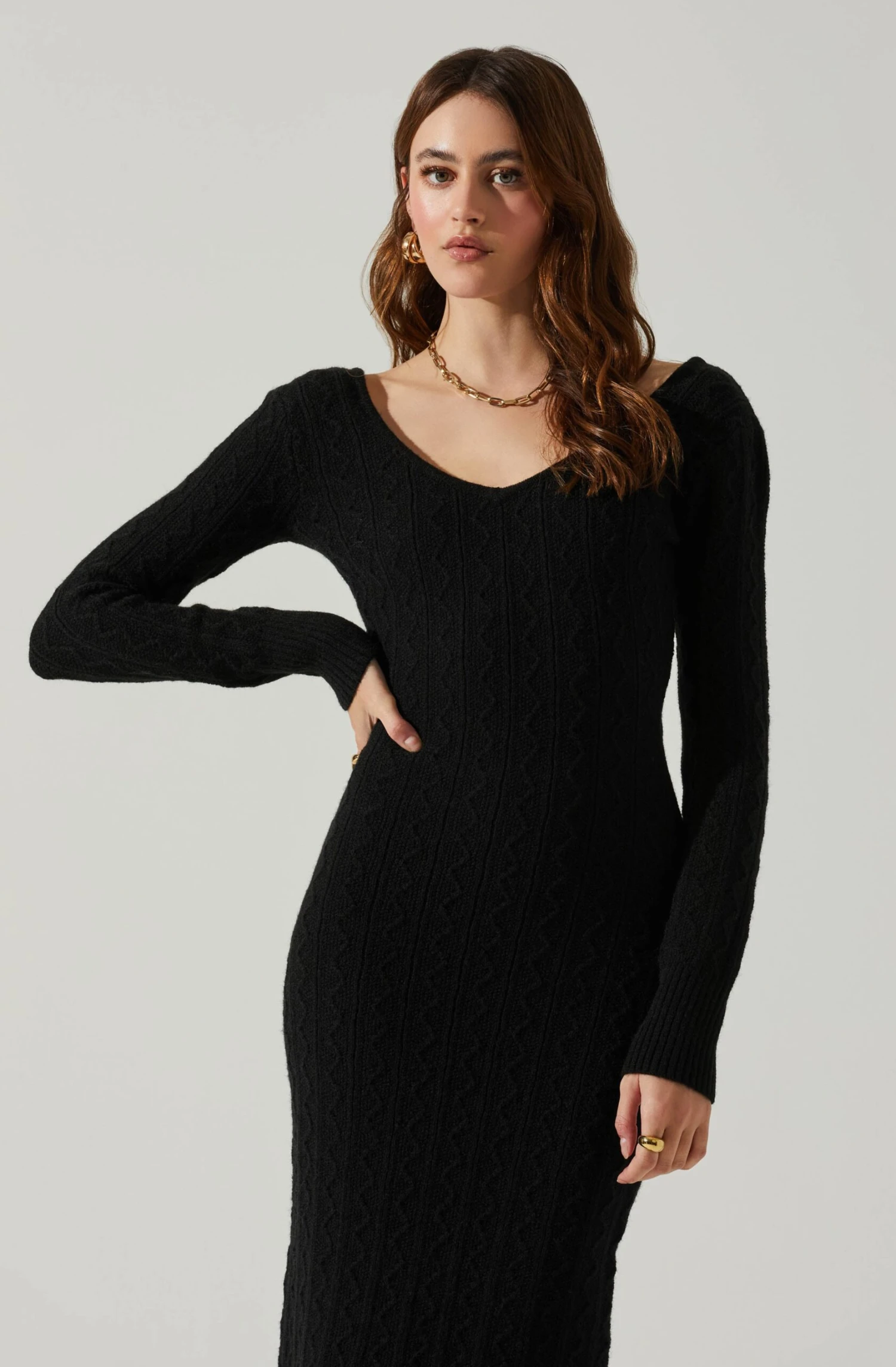 Regina Cutout Midi Sweater Dress 4 Regina Cutout Midi Sweater Dress - Image 2
