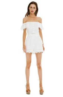 Anna Shorts -Astr The Label Shop ACP6433 OFF WHITE 01