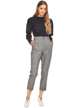 Astr The Label Shop -Astr The Label Shop ACP6469 GREY PLAID 01