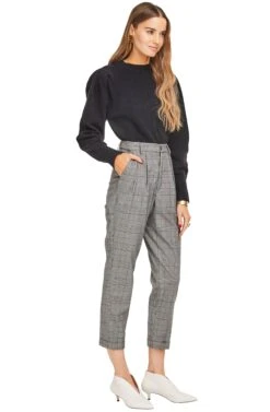 Elliot Pant -Astr The Label Shop ACP6469 GREY PLAID 02