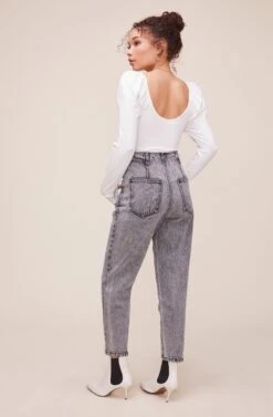 Perfectly Pleated Jean -Astr The Label Shop ACP7184 ASPHALT 6