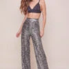 Selma Metallic Wide Leg Pant