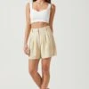 Melrose Pleated Shorts -Astr The Label Shop ACP7219 NATURAL 2