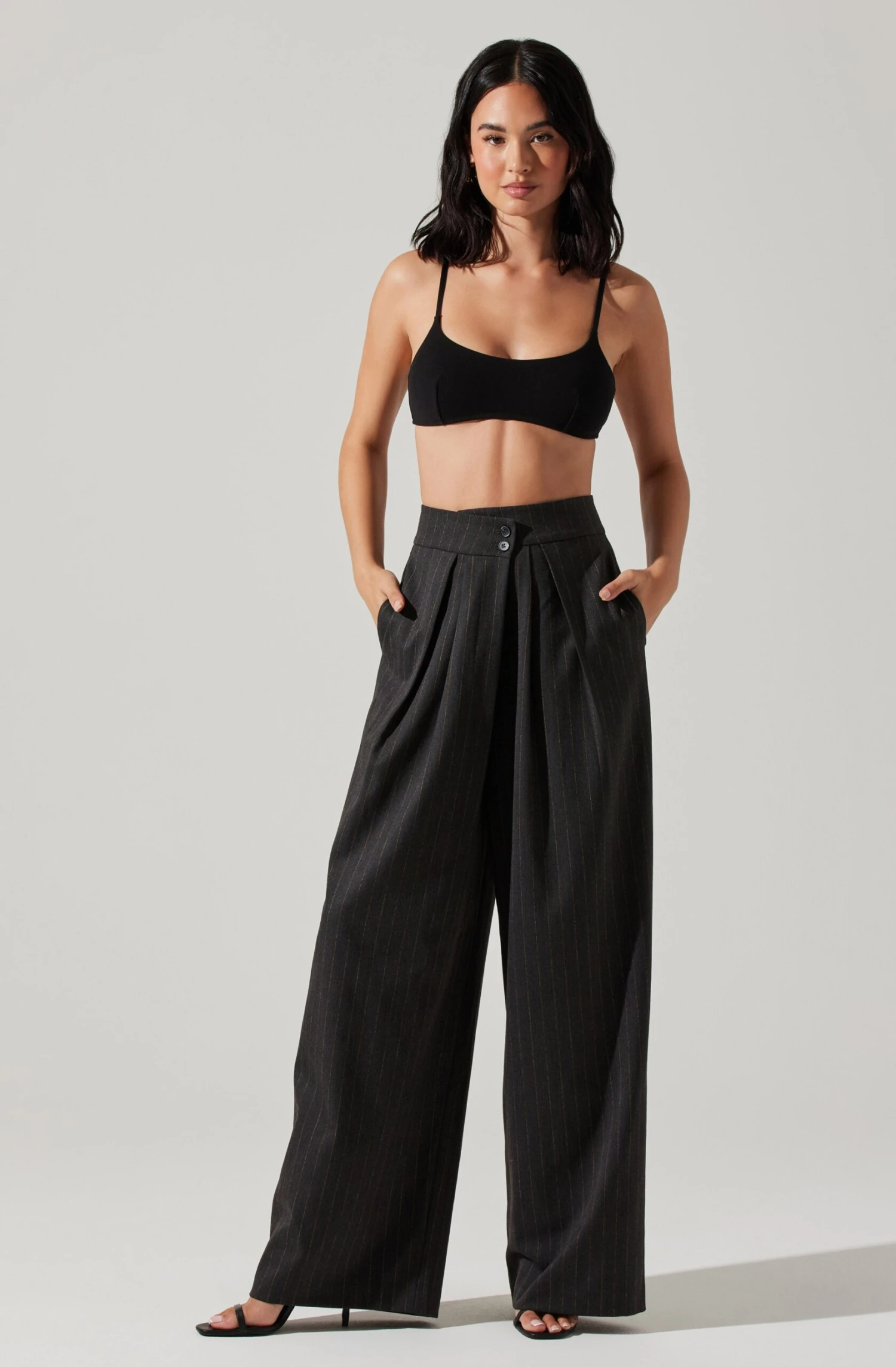 Boyfriend Pleated Criss-Cross Waist Pants 5 Boyfriend Pleated Criss-Cross Waist Pants - Image 3