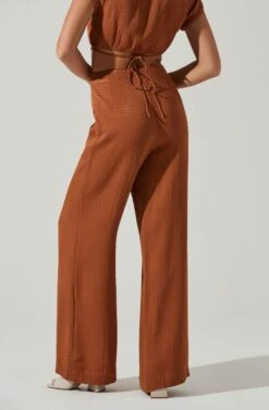 Sayla Wide Leg Pants -Astr The Label Shop ACP7246TX CARAMEL 3