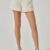 Amiah High Waist Shorts -Astr The Label Shop ACP7247T CREAM 1
