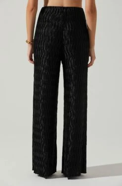 Savine Textured Pants 10 Savine Textured Pants -Astr The Label Shop ACP7259S BLACK 4