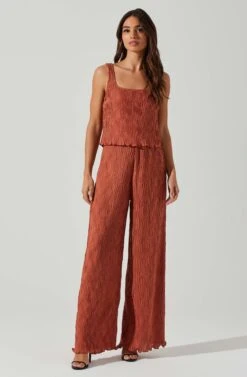 Janesa Wide Leg Pants -Astr The Label Shop ACP7267 RUST 1