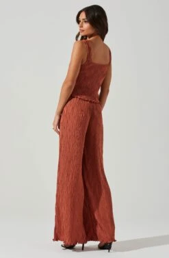 Janesa Wide Leg Pants -Astr The Label Shop ACP7267 RUST 4