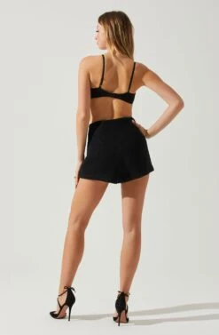 Rivka High Waist Shorts -Astr The Label Shop ACP7274B BLACK 5