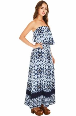 Mariel Skirt 6 Mariel Skirt -Astr The Label Shop ACS8019 INDIGO TIE DYE 3A