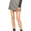 Raye Mini Skirt 2 Raye Mini Skirt -Astr The Label Shop ACS9001 BLACK MUSTARD PLAID 00