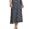 Teagan Striped Midi Skirt