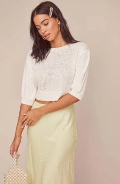 Nava Midi Skirt -Astr The Label Shop ACS9045B CELERY 3