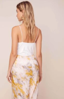 Nava Tie Dye Midi Skirt -Astr The Label Shop ACS9045C LEMON PINK TIE DYE 10