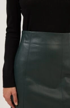 Meika Faux Leather Mini Skirt 23 Meika Faux Leather Mini Skirt -Astr The Label Shop ACS9072 GREEN 3