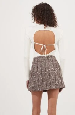 Christa Plaid Mini Skirt 12 Christa Plaid Mini Skirt -Astr The Label Shop ACS9073C BROWNMULTI 6