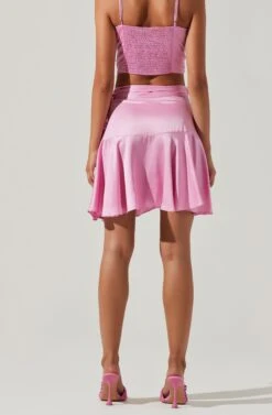 Ellery Ruffle Mini Skirt -Astr The Label Shop ACS9122 PINK 3
