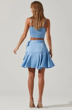 Ellery Ruffle Mini Skirt -Astr The Label Shop ACS9122 SKYBLUE 5